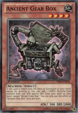 Yugioh Ancient Gear Box PRIO-EN032 Common 1st Edition NM - Image 1