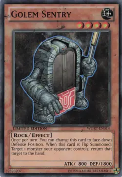 Yugioh Golem Sentry WGRT-EN014 Super Rare MP - Image 1