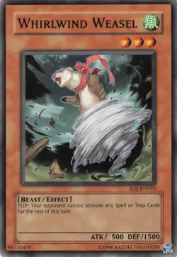Yugioh Whirlwind Weasel EOJ-EN025 Common LP - Image 1