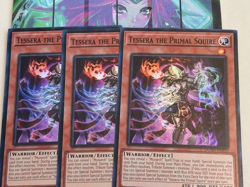 Yugioh 3x Tessera the Primal Squire DUAD-EN018 Duelist's Advance Super 1st Ed NM - Image 1