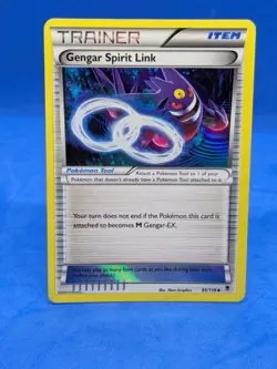 Gengar Spirit Link - 95/119 XY - Phantom Forces - Reverse Holo Pokemon Card - Image 1