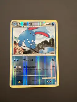 Azumarill 2/123 - HeartGold SoulSilver *NM* Reverse Holo Rare Pokemon Card - Image 1