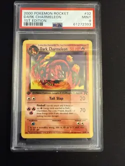 2000 POKEMON ROCKET 1ST EDITION #32 DARK CHARMELEON PSA 9 - Image 1