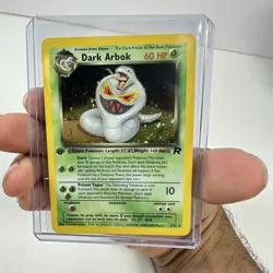 DARK ARBOK Pokemon Card - WOTC - 1st Edition - Team Rocket - 2/82 - HOLO LP - Image 1