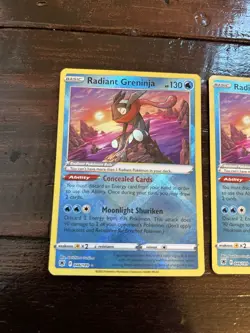 Pokemon TCG Radiant Greninja Sword & Shield 046/189 Holo NM Lot Of 2 - Image 2