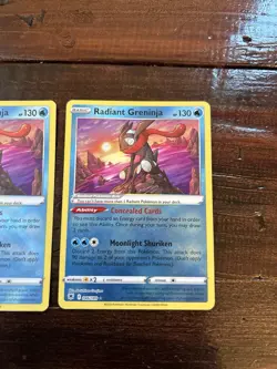 Pokemon TCG Radiant Greninja Sword & Shield 046/189 Holo NM Lot Of 2 - Image 3