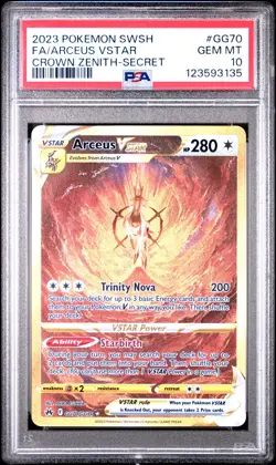 2023 POKEMON SWORD & SHIELD CROWN ZENITH SECRET FULL ART/ARCEUS VSTAR PSA 10 - Image 1