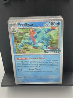 Pokemon Temporal Forces Sealed Feraligatr Promo #89 Pre-Release Deck Sku 2 - Image 3