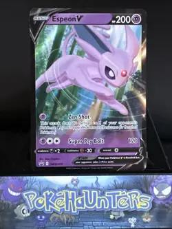 Pokemon Card Espeon V SWSH201 Sword & Shield Black Star Promo Holo Rare NM - Image 1
