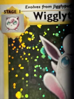 Wigglytuff Swirl 19/130 Pokemon TCG Base Set 2 Holo Foil Rare Card Played LP - Image 3