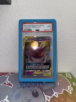 2019 Pokemon Sun & Moon Gengar Mimikyu GX Team Up Tag Team #53/181 PSA 9 Mint - Image 2