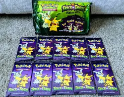 *LOT OF 10* Mini Packs Pokemon TCG Trick or Trade BOOster Bundle 2023 Halloween - Image 1