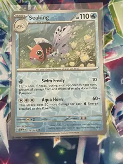 Seaking 119/165 Reverse Holo MEWen 151 English Pokemon Card NM - Image 1