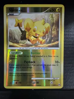 Shinx 2009 SH12 Shiny Reverse Holo Rare Arceus Pokemon TCG Card MP - Image 2