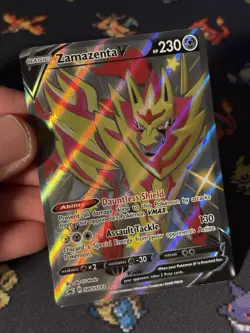 Pokemon Cards Zamazenta V SWSH293 Shiny Full Art Promo - (NM) - Image 2