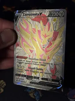 Pokemon Cards Zamazenta V SWSH293 Shiny Full Art Promo - (NM) - Image 3