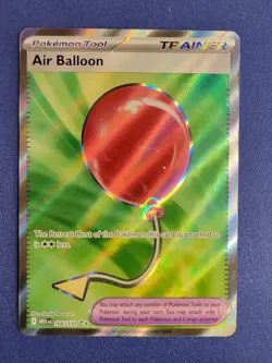 Pokemon TCG Air Balloon 166/132 Me01: Mega Evolution Holo Ultra Rare Near Mint - Image 1
