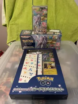 Pokemon TCG Factory Sealed Lot (3 Items) Pokemon Go S10b Trainer Box File Set - Image 1
