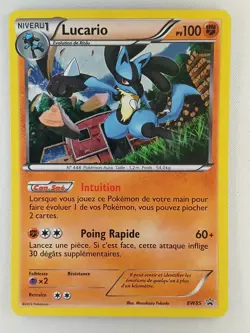 Carte pokemon FRANCAIS Lucario (BW 85) BW Black Star Promos [PLAYED] 05.04.2025A - Image 1