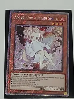 Yugioh Ash Blossom & Joyous Spring Alt Art RA04-EN025 Platinum Secret NM - Image 1