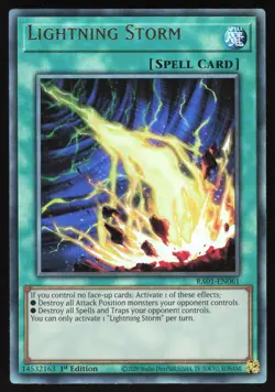 Lightning Storm NAME SHIFT MISPRINT - RA01-EN061 - Ultimate Rare - Yugioh - Image 1