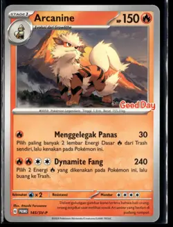 Arcanine 145/SV-P Good Day Indonesia Promo Indonesian Pokemon Card (LP) - Image 1