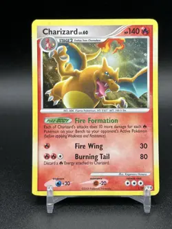 Pokemon TCG Charizard LV.60 Platinum Arceus Holo Rare Card 1/99 NM - Image 1