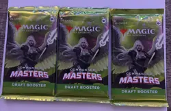 Magic: The Gathering Commander Masters Draft Booster Pack Lot 3 Packs New Sealed - Image 4