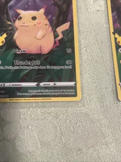 2x Pokemon TCG Celebrations Pikachu Full Art Ultra Rare Cards 005/025 - Image 5