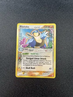 Blastoise δ Holo Rare 2/100 EX Crystal Guardians 2006 Pokemon Card LP - Image 1