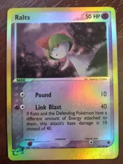 Pokemon TCG Ralts EX Ruby & Sapphire 68/109 Reverse Holo NEVER PLAYED - Image 1