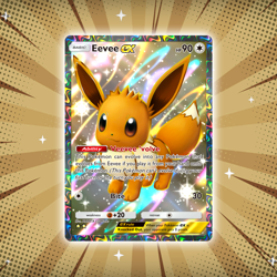 Eevee ex #83 Special Art Rare Pokemon TCG Pocket Eevee Grove Holo Card - Image 1