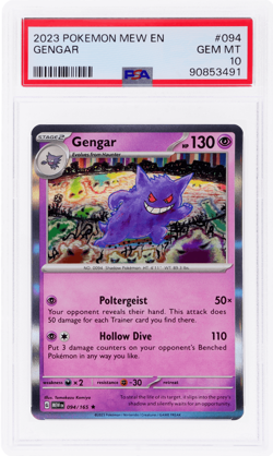 2023 Pokemon Scarlet and Violet 151 Gengar #94 PSA 10 - Image 1