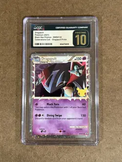 CGC 10 PRISTINE Dragapult 2021 Black Star Promo Celebrations SWSH132 Pokemon - Image 1