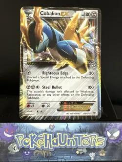 Pokemon Card Cobalion EX 93/135 Plasma Storm Ultra Rare Near Mint - Image 1