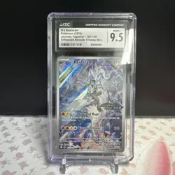 CGC 9.5 N's Reshiram 167/159 IR Stamped Journey Together Box Topper Pokemon Card - Image 1