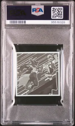 2022 LOTTE POKEMON JPN SER 4 WAFER STICKERS #01 PIKACHU PSA 10 - Image 2