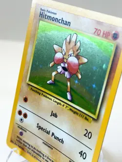 Hitmonchan 7/102 Pokemon Card TCG Base Set Unlimited Holo LP - Image 5