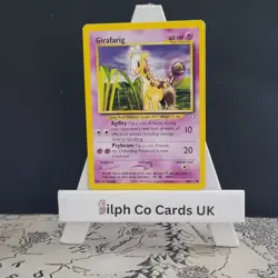 Girafarig 58/111 Neo Genesis Set Pokemon Card WOTC - Image 1