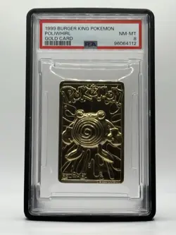 1999 Burger King Pokemon Poliwhirl Gold Card ~ NM-MT 8 (Rare) - Image 1