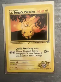Pokemon TCG Lt. Surge's Pikachu Gym Challenge 84 Regular 1st Edition Common - Image 4