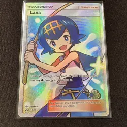 Pokemon TCG Lana Ultra Prism Full Art Holo Card 150/156 Ultra Rare - Image 1