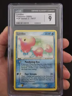 Pokemon TCG POP Series 2 2005 Luvdisc CGC 9 Mint 14/17 - Image 4