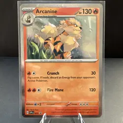 Pokemon TCG Scarlet & Violet Black Star Promo - Arcanine SVP 011 - Image 1