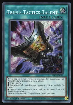 Triple Tactics Talent NAME SHIFT MISPRINT - RA01-EN063 -Secret Rare - Yugioh - Image 1