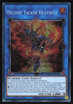 Decode Talker Heatsoul NAME SHIFT MISPRINT - RA01-EN48 -Secret Rare - Yugioh - Image 1