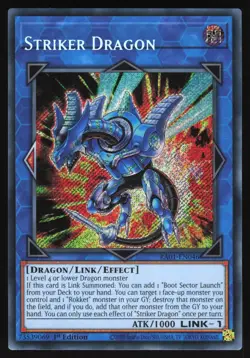 Striker Dragon NAME SHIFT MISPRINT - RA01-EN46 - Secret Rare - Yugioh - Image 1