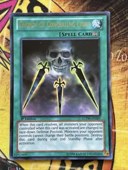 Swords of Concealing Light LCYW-EN281 1st Edition Ultra Rare LP Yu-Gi-Oh - Image 1