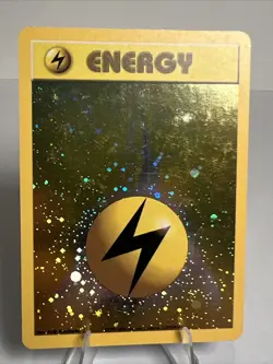 MP- Lightning Energy WotC 2002 League Promo AUTHENTIC Pokemon Card - Image 1