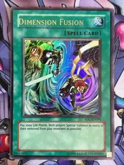Dimension Fusion IOC-EN094 Yugioh Card First Edition ULTRA RARE - Image 1